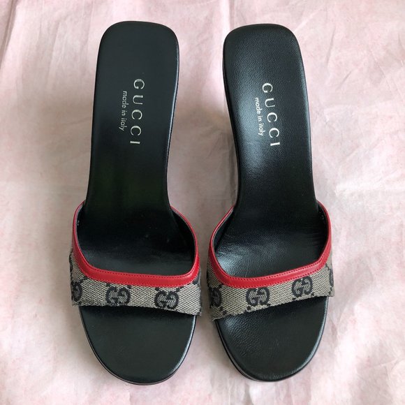 Gucci Black and Red Wedges - Picture 4 of 15